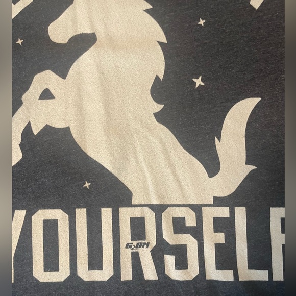 Dark blue G2OH “believe in yourself” with unicorn design t-shirt - Picture 3 of 5
